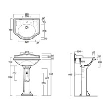 Раковина Simas Arcade 59 AR814bix1 Белая