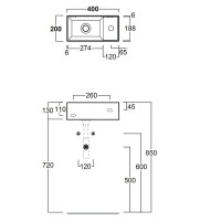 Раковина Simas Agile 40 R AG20 nero mattx1 Черная матовая