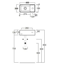 Раковина Simas Agile 40 R AG20 nero mattx1 Черная матовая