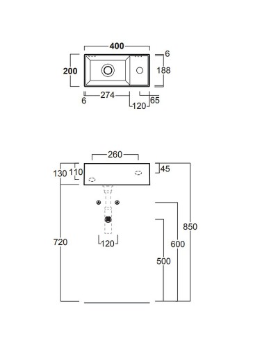 Раковина Simas Agile 40 R AG20 nero mattx1 Черная матовая