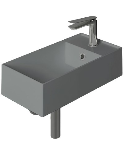 Раковина Simas Agile 50 R AG50 cemento mattx1 Серая матовая