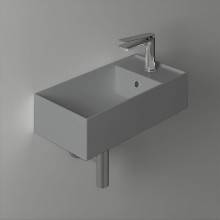 Раковина Simas Agile 50 R AG50 cemento mattx1 Серая матовая