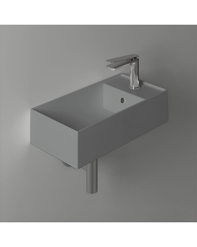 Раковина Simas Agile 50 R AG50 cemento mattx1 Серая матовая