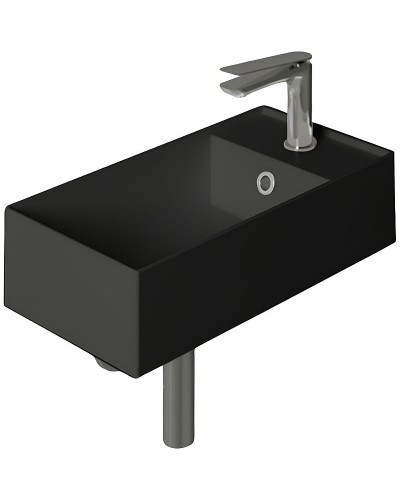 Раковина Simas Agile 50 R AG50 nero mattx1 Черная матовая