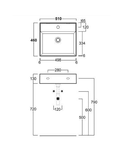Раковина Simas Agile 51 AG51 nero mattx1 Черная матовая