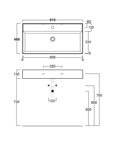 Раковина Simas Agile 91 AG91 bix1 Белая