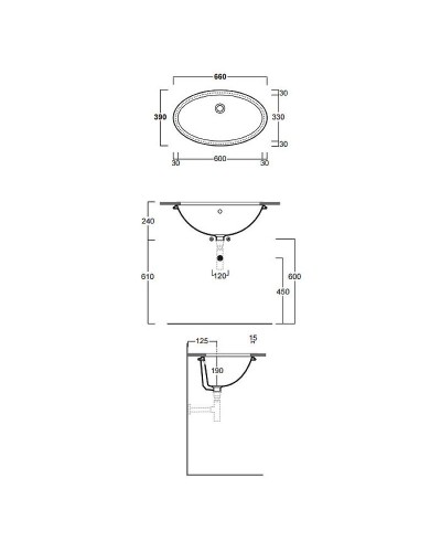 Раковина Simas Spazio LFT 66 LFT74bi Белая