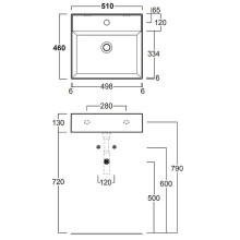 Раковина Simas Top E Lavabi D Arredo 51 AG51 bix1 Белая