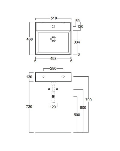 Раковина Simas Top E Lavabi D Arredo 51 AG51 bix1 Белая