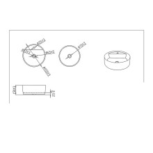 Раковина Bravat Affability 45 C22284W-1-ENG Белая
