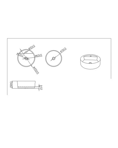 Раковина Bravat Affability 45 C22284W-1-ENG Белая
