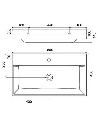 Раковина Ravak Natural 80 XJO01280000 Белая