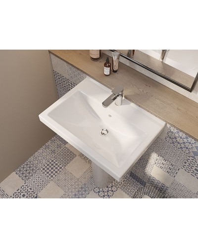 Раковина Santeri Визит 55 1.3115.3.S00.11B.0 Белая