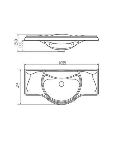 Раковина Roca America 105 327205000 Белая