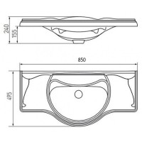 Раковина Roca America 85 327206000 Белая