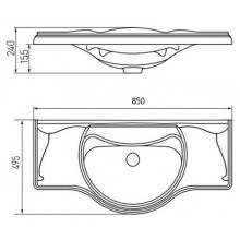 Раковина Roca America 85 327206000 Белая