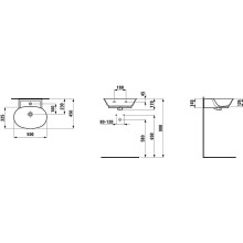 Раковина Laufen The New Classic 50 8.1685.2.000.104.1 Белая