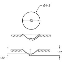 Раковина Jacob Delafon Carillon 45 E96118-0 Белая