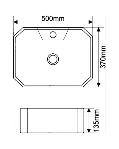 Раковина SantiLine 50 SL-1083 Белая