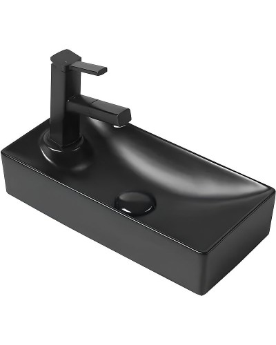 Раковина SantiLine 43 R SL-2009RMB Черная матовая