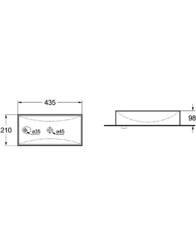 Раковина SantiLine 43 R SL-2009RMB Черная матовая
