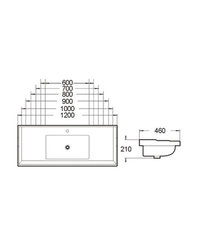 Раковина SantiLine 60 SL-2112(60) Белая