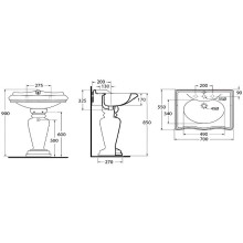 Раковина Migliore Impero 70 20787 Белая