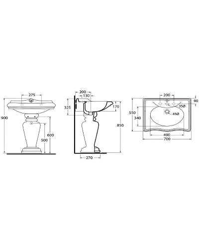 Раковина Migliore Impero 70 20787 Белая