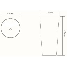 Раковина SantiLine 41 SL-4012 напольная Белая