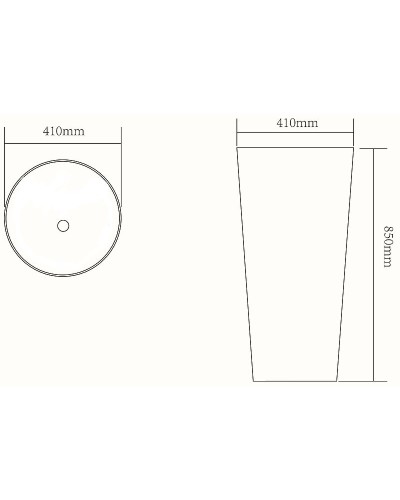 Раковина SantiLine 41 SL-4012 напольная Белая
