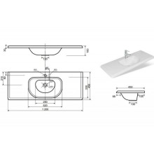 Раковина Эстет Оливия 120 ФР-00000797 Белая