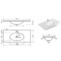 Раковина Эстет Вегас 100 ФР-00000994 Белая