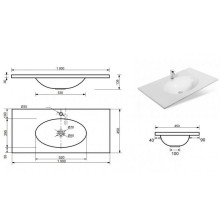 Раковина Эстет Вегас 100 ФР-00000994 Белая