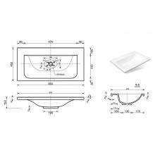 Раковина Эстет Бали 65 ФР-00001501 Белая
