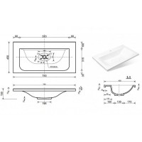 Раковина Эстет Бали 75 ФР-00001662 Белая