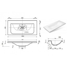 Раковина Эстет Бали 100 ФР-00001663 Белая