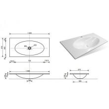 Раковина Эстет Мальта Люкс 100 ФР-00006322 Белая