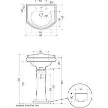 Раковина Migliore Bella 56 20605 Белая