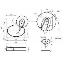 Раковина Эстет Lea 60 ФР-00001624 на стиральную машину Белая