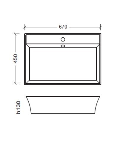Раковина Boheme NeoArt 67 811-m Белая матовая