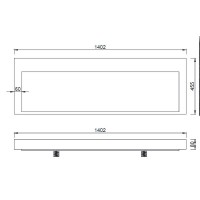 Раковина Boheme Armadi Art Flat 140 859-140 Белая