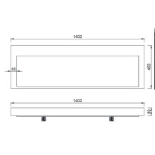 Раковина Boheme Armadi Art Flat 140 859-140 Белая