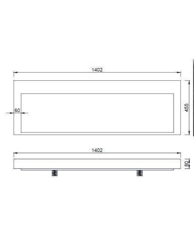 Раковина Boheme Armadi Art Flat 140 859-140 Белая