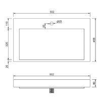 Раковина Boheme Armadi Art Flat 80 859-080 Белая
