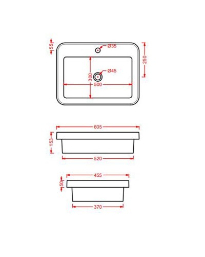 Раковина Artceram Fuori 60 TFL034 37 00 Denim