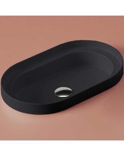 Раковина Artceram Fuori 60 TFL033 17 00 Черная матовая