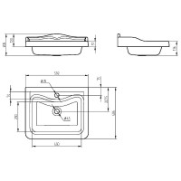 Раковина Migliore Impero 60 30827 Белая