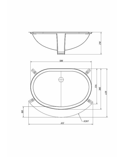 Раковина Migliore 58 29899 Белая