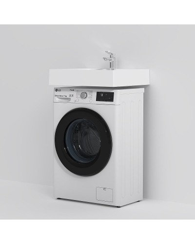 Раковина AM.PM X-Joy 60 M85AWCC0602WG над стиральной машиной Белая