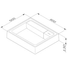 Раковина AM.PM X-Joy 60 M85AWCC0602WG над стиральной машиной Белая